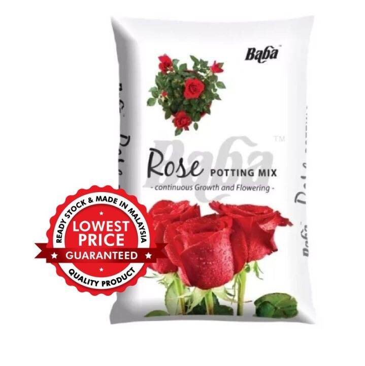 Baba Rose Potting Mix [7L] Special Soil for Rose Planting Lazada