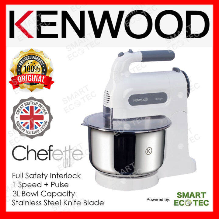 Kenwood Chefette 3L Metal Bowl Stand Mixer HM680 100 Original Brand NEW set Lazada