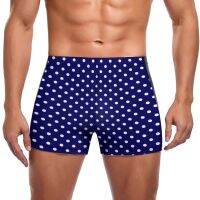 Blue Polka Dots Swimming Trunks Vintage Polka Dot Pool Trending Swim Shorts Stay-in-Shape Plus Size Men Swimsuit Swimwear