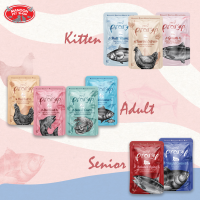 [12 PCS][MANOON] PRAMY Premium Pouch พรามี่ เพาซ์ อาหารเปียกสำหรับแมวทุกสายพันธุ์ ขนาด 70 กรัม