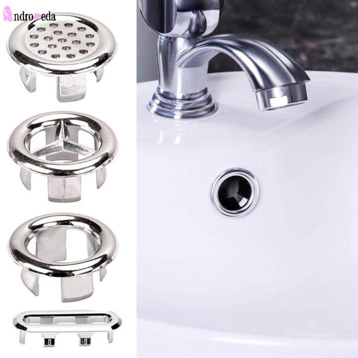 1Pc 4-Type Creative Round Wash Basin Overflow Ring Universal Tidy Sink ...