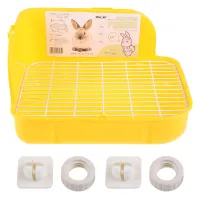 Pet Small Toilet Clean Cage Square Bed Pan Potty Trainer Keep Hygiene Bedding Corner Litter Box for Animals Rabbit