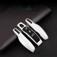 Car Smart Remote Key Case Fob Covers Set Shell For Porsche Panamera Spyder Carrera Macan Boxster Cayman Cayenne 911 970 981 991