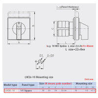 ใหม่ Universal Transfer Rotary Cam Switch 10A 3ตำแหน่ง2เสาแหล่งจ่ายไฟหนึ่งในสามตัวเลือกการควบคุมสัญญาณ LW26-102