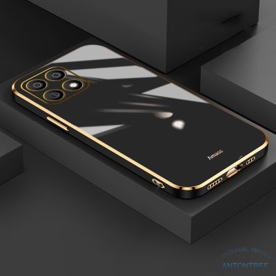 [พร้อมสต็อก] Honor X8 5กรัม X6 X9 5กรัมโทรศัพท์ที่สง่างามปลอกตรงขอบซิลิโคนกันกระแทกเต็มรวมโทรศัพท์ Soft Case ปก