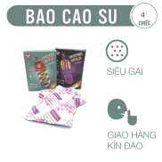 HCMBộ 2 hộp bcs SUPER GOLD siêu gai lớn Nhật Bản 4c