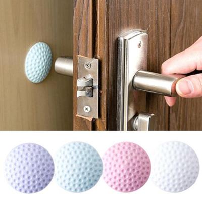 4 Colors Shock pad Self Creative Adhesive Wall Buffer Stop Protector Door Handle Bumper Stopper Rubber Stop Door Stops Decorative Door Stops