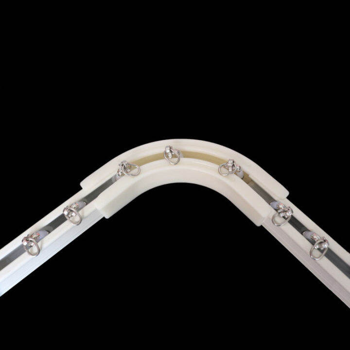 Corner curtain rail straight rail 90degree bend monorail double rail