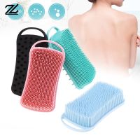 【YF】 Silicone Body Scrubber Shower Exfoliating Scrub Sponge Bubble Bath Brush Massager Skin Cleaner Cleaning Pad Bathroom Accessories