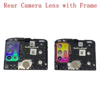 Rear Back Camera Lens Glass with Frame Holder For Motorola Moto G20 Camera Frame Repair Replacement Parts Smartphone Lenses