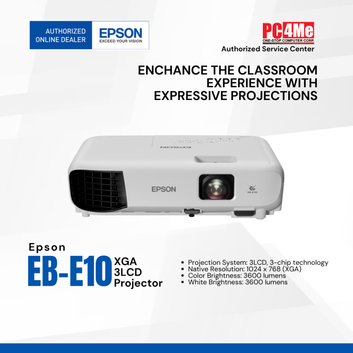 Epson EBE10 XGA 3LCD Projector Lazada PH