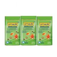 Optimum Spirulina Mini Pallet 200g. x 3 Packs ออพติมั่ม สไปรูไลน่า เม็ดจิ๋ว 200 กรัม x 3 ถุง