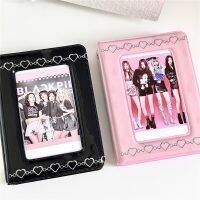 Y2K Kawaii Heart Chain Storage Photo Album Ins Sweet Cool Korean Kpop Idol Card Holder 3 Inch Mini Collect Book Girl Stationery