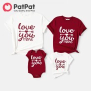 PatPat Family Matching Cotton Short-sleeve Letter Print Tee