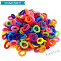 【Ready Stock】 ✽▤◘ C18 100 Pcs Colorful Child Kids Hair Holder Cute Rubber Hair Band Elastics Girl Ties