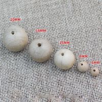 30pcs/lot High Quality Natural Camphor Wood Ball Beads 6-20mm Buddhism Wooden Spacer Charm Beads DIY Bracelets Jewelry Making