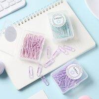 【jw】✐  1 Colored Paper Clip Metal Memo Bookmarks Stationery Office Accessories School Supplies Length 28mm/50mm