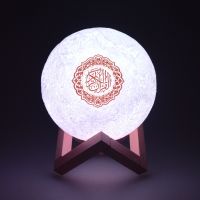 Quran Bluetooth Speakers Colorful Remote Control Small Moonlight LED Night Light Moon Lamp Moonlight Wireless Quran Speaker