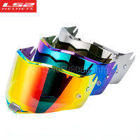 เดิม LS2ทันเดอร์หมวกกันน็อครถจักรยานยนต์ Visor LS2 FF805ใสโครเมี่ยมสีแดงพิเศษโล่