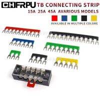 【YF】 1PCS combined short circuit piece 15A 25A 45A terminal strip U-type copper breaker bus bar connecting TB tb