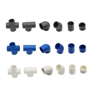 ；【‘； 32Mm Inner Diameter PVC Pipe 1-4 Pass And 45° 90° Elbow Joint Garden Fittings Irrigation Aquarium Pipe Joint Pipe End Plug 3Pcs