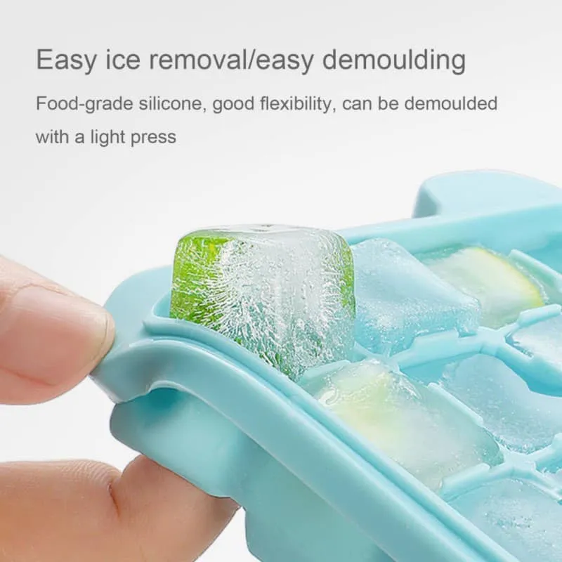 Bone Shape Ice Cube Trays 30 Grid Reusable Silicone Ice Cube Mold BPA Free  Ice maker With Removable Lids Homemade Ice Cube Tools