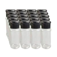 20PcsSet 100Ml Spice Salt Pepper Shakers Black Seasoning Jar Can Pepper Bottle Barbecue Condiment Kitchen Gadget Tool