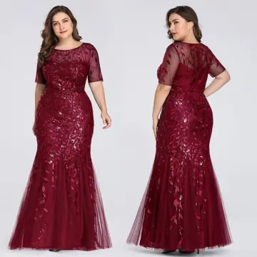 Gowns for ninang sa kasal store plus size