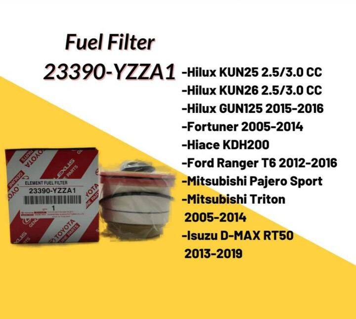 Toyota Hilux Kun25 Kun26 Kdh200 fortuner Hiace Fuel Filter 23390YZZA1