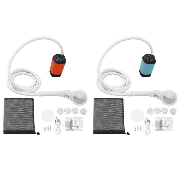 DC 5V 2A 10W Portable Electric Shower Intelligent Digital Display With 3 Speed Adjustment