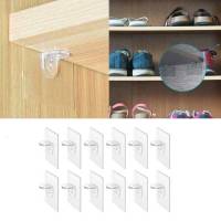 12pcs Shelf Support Peg Self Adhesive Book Shelves Clips Partition Holder Pin for Kitchen Cabinet Closet Bracket Clapboard Layer