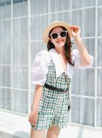 Chic No.9 - Jumpsuit - Scott Green Tweed ?ปัดซ้ายที่รูปเพื่อดูขนาดสินค้า