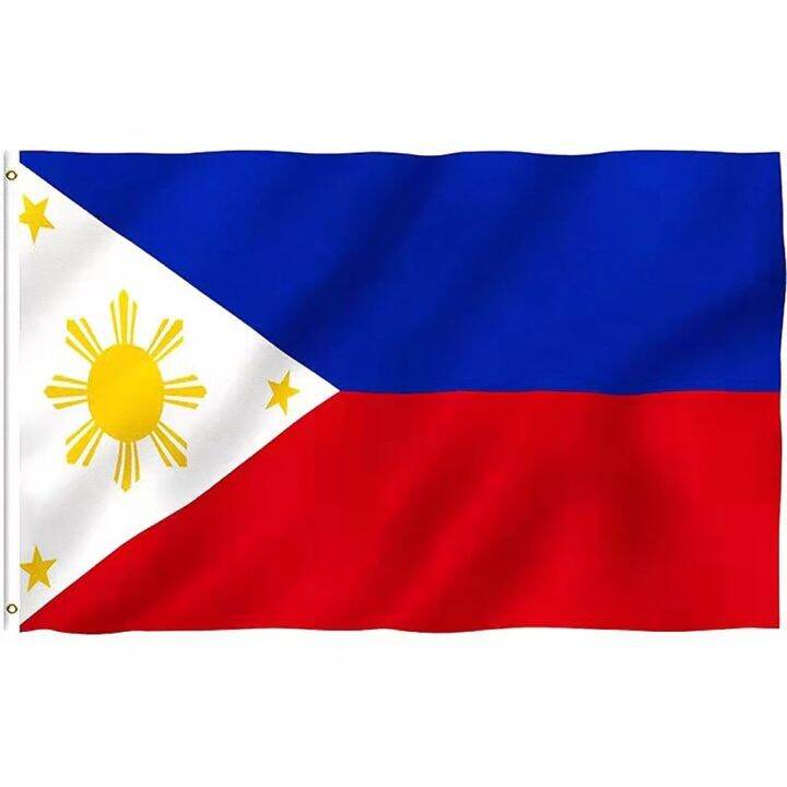 Philippine flag 3 feet X 5 feet Polyester fabric outdoo rbanner | Lazada PH