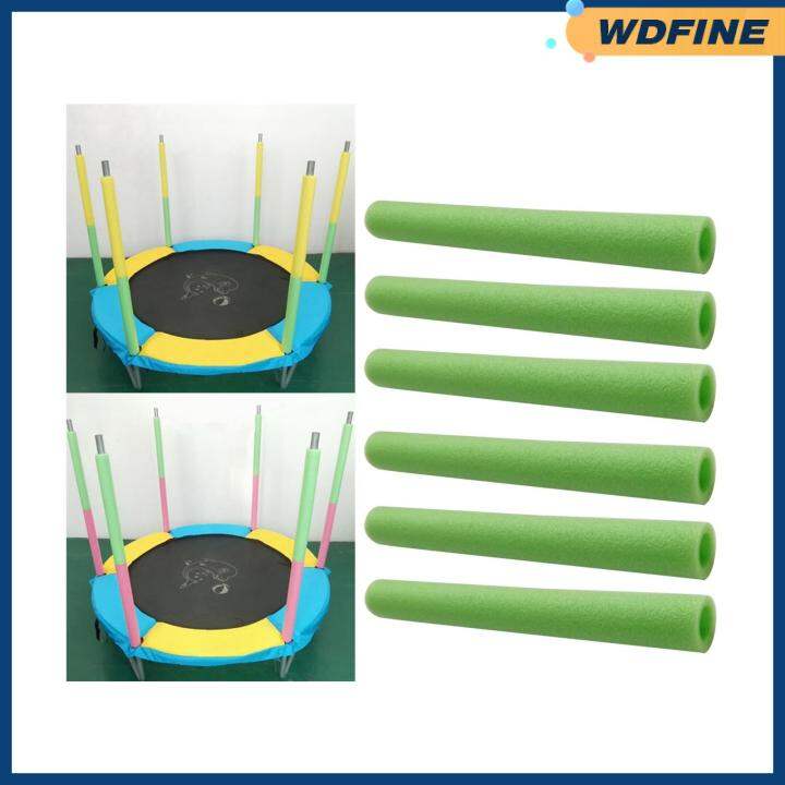 WDFINE 6x Trampoline Foam Sleeves Lightweight for Children Jumping Bed
