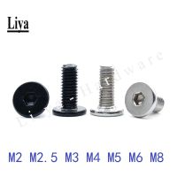 10-50pcs CM M2 M2.5 M3 M4 M5 M6 Hex Hexagon Socket Ultra Thin head Super Low Flat Wafer Head Allen Cap Screw Bolt