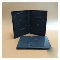 【HOT SALE】 2ชิ้น2DVD กล่องพลาสติกสีดำ190X135X14mm แบบเสียบ/ถือได้2แผ่น