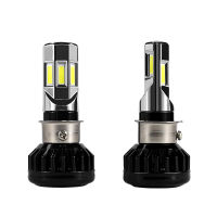 Rtd AC &amp; DC Universal Type รถจักรยานยนต์ LED ไฟหน้าหลอดไฟ M02E H4 HS1 BA20D P15D 3500LM 35W สำหรับมอเตอร์ไซด์6COB 6000K