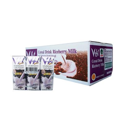 สินค้ามาใหม่! วีฟิท น้ำนมข้าวไรซ์เบอร์รี่ 250 มล. แพ็ค 36 กล่อง V-Fit Riceberry Cereal Milk 250 x 36 ล็อตใหม่มาล่าสุด สินค้าสด มีเก็บเงินปลายทาง