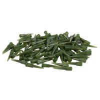 100 Pcs Green Plastic Tapered Pinhead Glue Liquid Dispenser Needles 14G