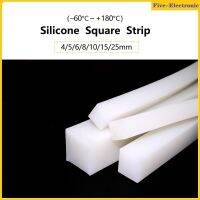 Silicone Square Strip 4/5/6/8/10/15/25mm High Temperature Resistant With Non-Slip And Waterproof Solid Sealing Strip-1/2/5Meters