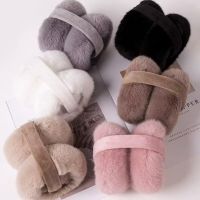 Soft Plush Ear Warmer ฤดูหนาว Warm Earmuffs สำหรับผู้หญิงผู้ชายแฟชั่นสีทึบ Earflap กลางแจ้งเย็นป้องกัน Ear-Muffs หู