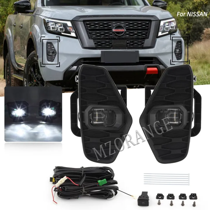 1 Set LED Fog Lights Headlight For Nissan Navara NP300 Frontier 2020