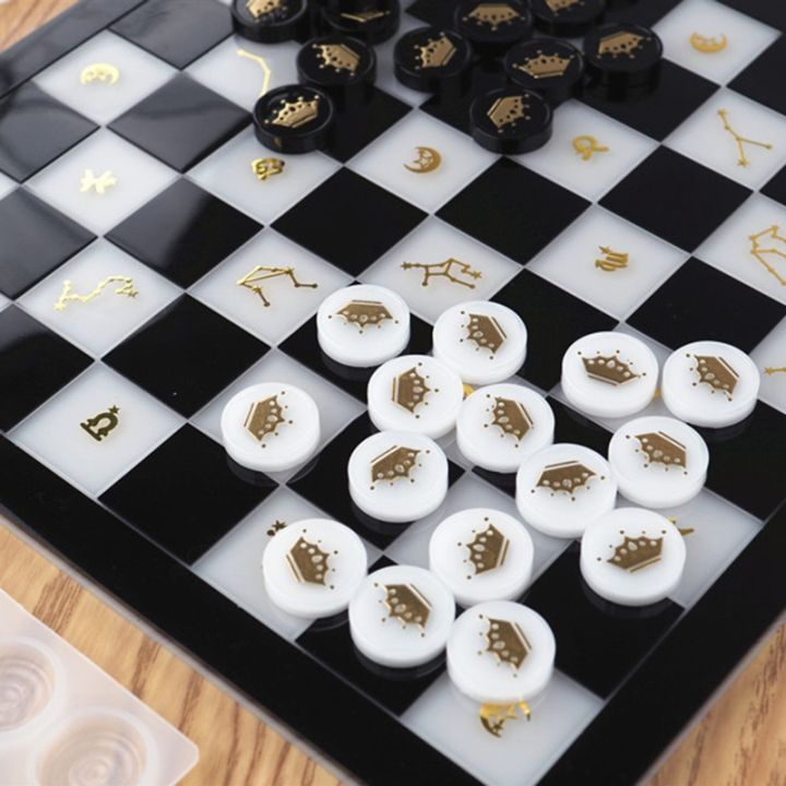 diy-chess-and-checkers-silicone-making-mold-mirror-epoxy-resin-chessboard-and-chess-piece-making-tools