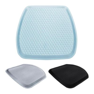 Gel Seat Cushion Double Thick Gel Cushion Honeycomb Cover Wheelchair Summer Cushion Chair Pads For Car Seat Office Home Chair great gift
