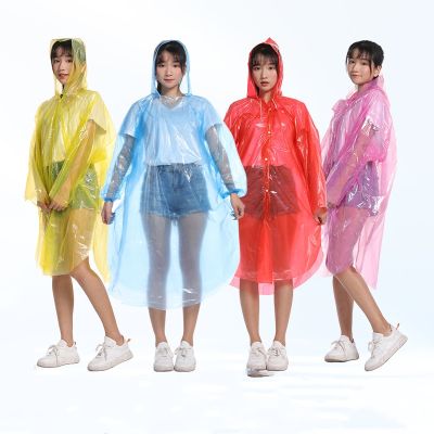 【CC】Wholesale of disposable raincoats  thickened  portable  transparent raincoats  tourism  cycling  drifting  waterproof raincoats