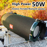 50W high power tg187 Bluetooth speaker waterproof portable column for PC computer speakers subwoofer boom Music Center FM TF