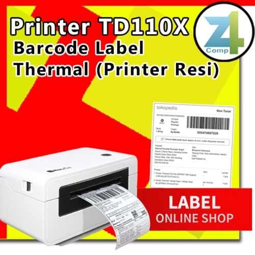 BluePrint BPTD110X USB Printer Barcode Label Thermal (Printer Resi