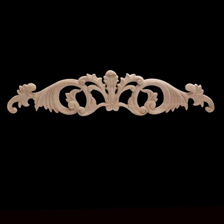 antique-ornamental-european-long-floral-large-wooden-furniture-doors-cabinet-wood-applique-onlay-wood-decal-wood-figurines-new
