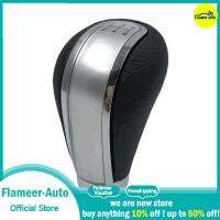 Flameer ลูกบิดหัวเกียร์ธรรมดาความเร็ว5ระดับ3อะแดปเตอร์0.8ซม. 1.0ซม. 1.2ซม. สีเงินสำหรับรถยนต์