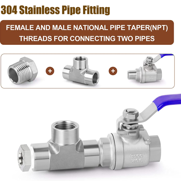 reducer-bushing-1-8-1-4-3-8-1-2-bsp-male-female-thread-ss304-stainless-steel-pipe-fittings-for-water-gas-oil-with-ptfe-tape